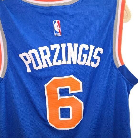 NY Knicks Kristaps Porzingis #6 Adidas NBA Jersey XL - Picture 5 of 5